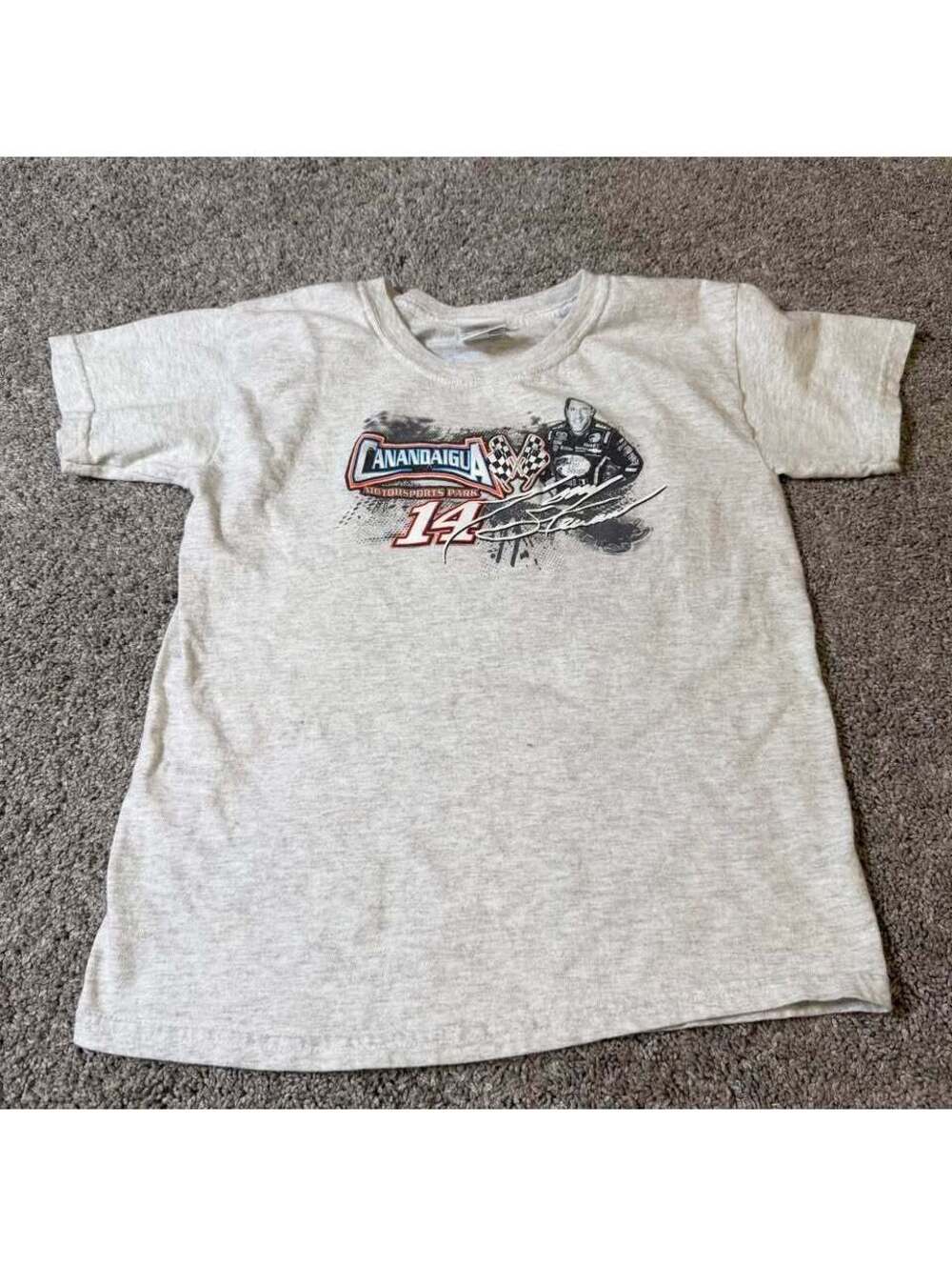 Gildan Tony Stewart Canandaigua Motorsports Park Youth Small T-Shirt
